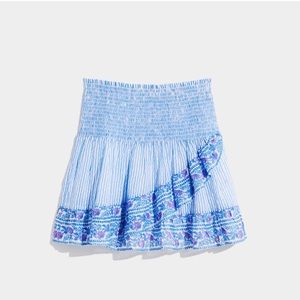NWOT Vineyard Vines Border Print Smocked Ruffle Skirt XL